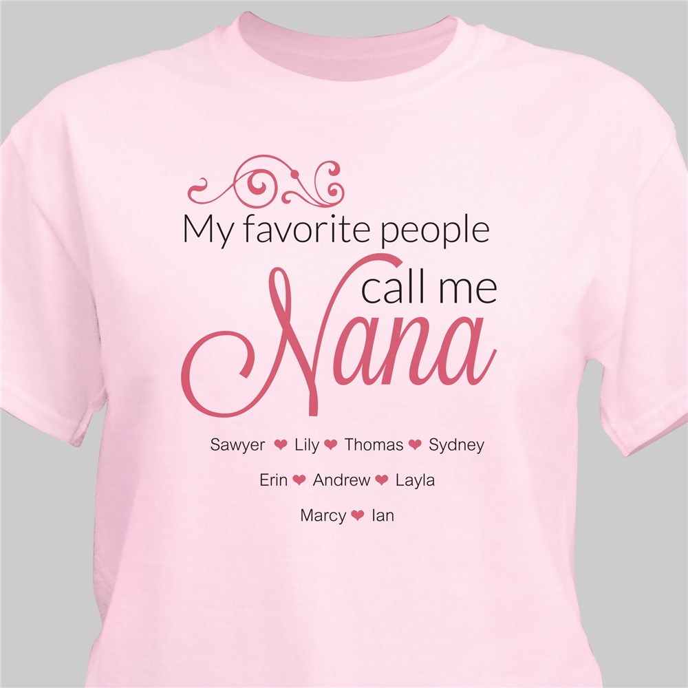 Nana T-Shirt | Personalized Gifts For Grandparents
