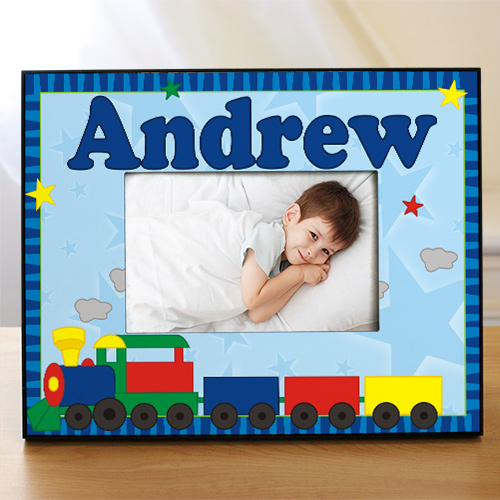 Custom Printed Train Picture Frame GiftsForYouNow