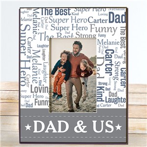 Personalized Frames for Father's Day | Word Cloud Picture Frame