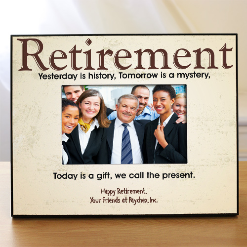Personalized Retirement Printed Frame GiftsForYouNow