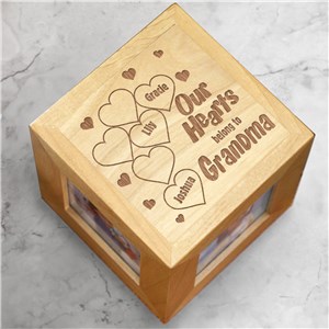 Our Hearts Belong To Photo Cube | Personalized Photo Cube