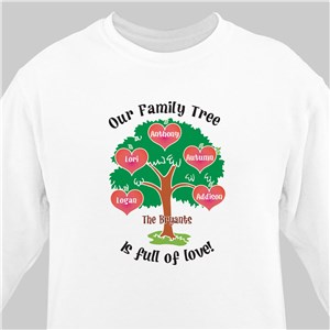 Our Family Tree Personalized Sweatshirt | Personalized Sweatshirts