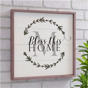 Personalized Bless This Home Wood Pallet Wall Decor | Personalized Pallet Sign 