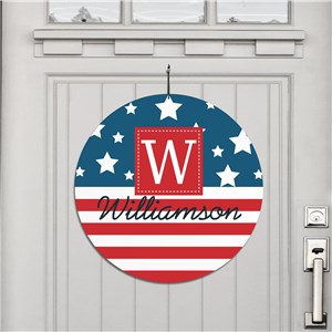 Personalized Patriotic House Sign | Patriotic Welcome Sign