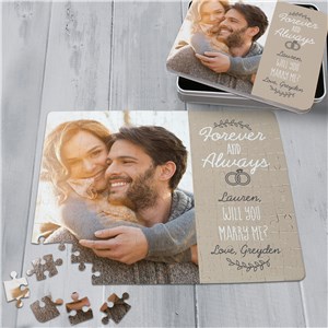Will You Marry Me Custom Picture Puzzle With Tin