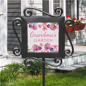 Personalized Grandma's Garden Garden Stake 