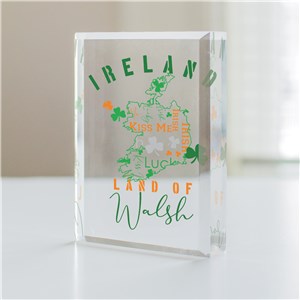 Personalized St. Patrick's Day Ireland Table Keepsake