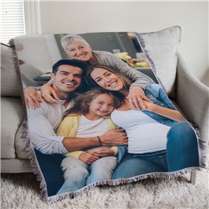 Personalized Family Photo Afghan Throw 830107695
