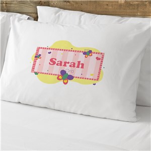 Personalized Butterfly Cotton Pillowcase