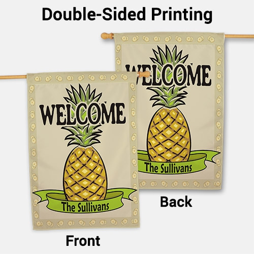 Personalized Pineapple House Flag GiftsForYouNow
