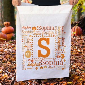Halloween Candy Sack with Personalized Name & Word-Art