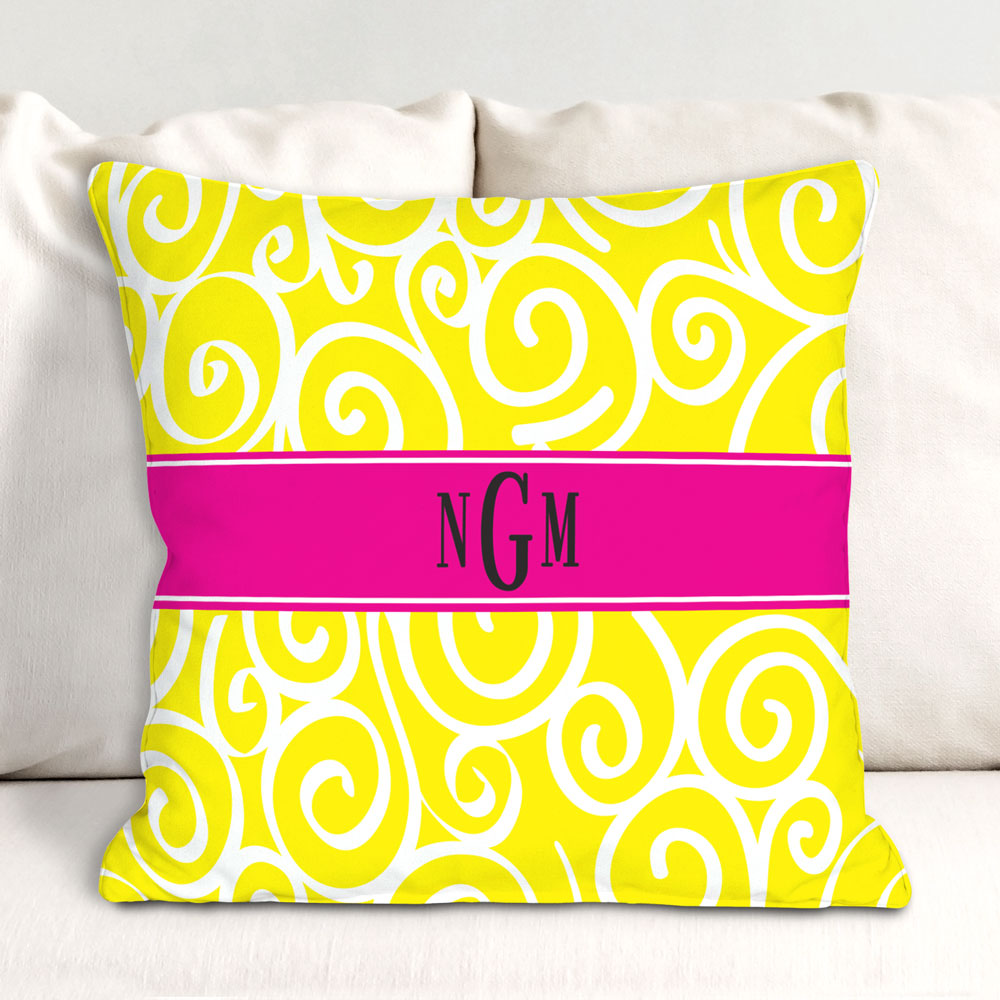 Design Your Own Throw Pillow Create Your Own Monogram Throw Pillow