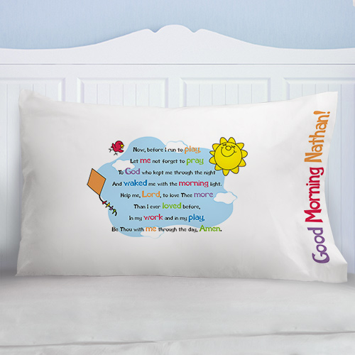 Bedtime Prayer Pillowcase Personalized Pillowcases from