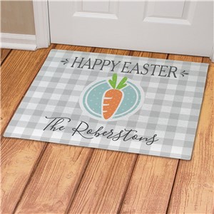 Personalized Happy Easter Carrot Doormat 831157717X