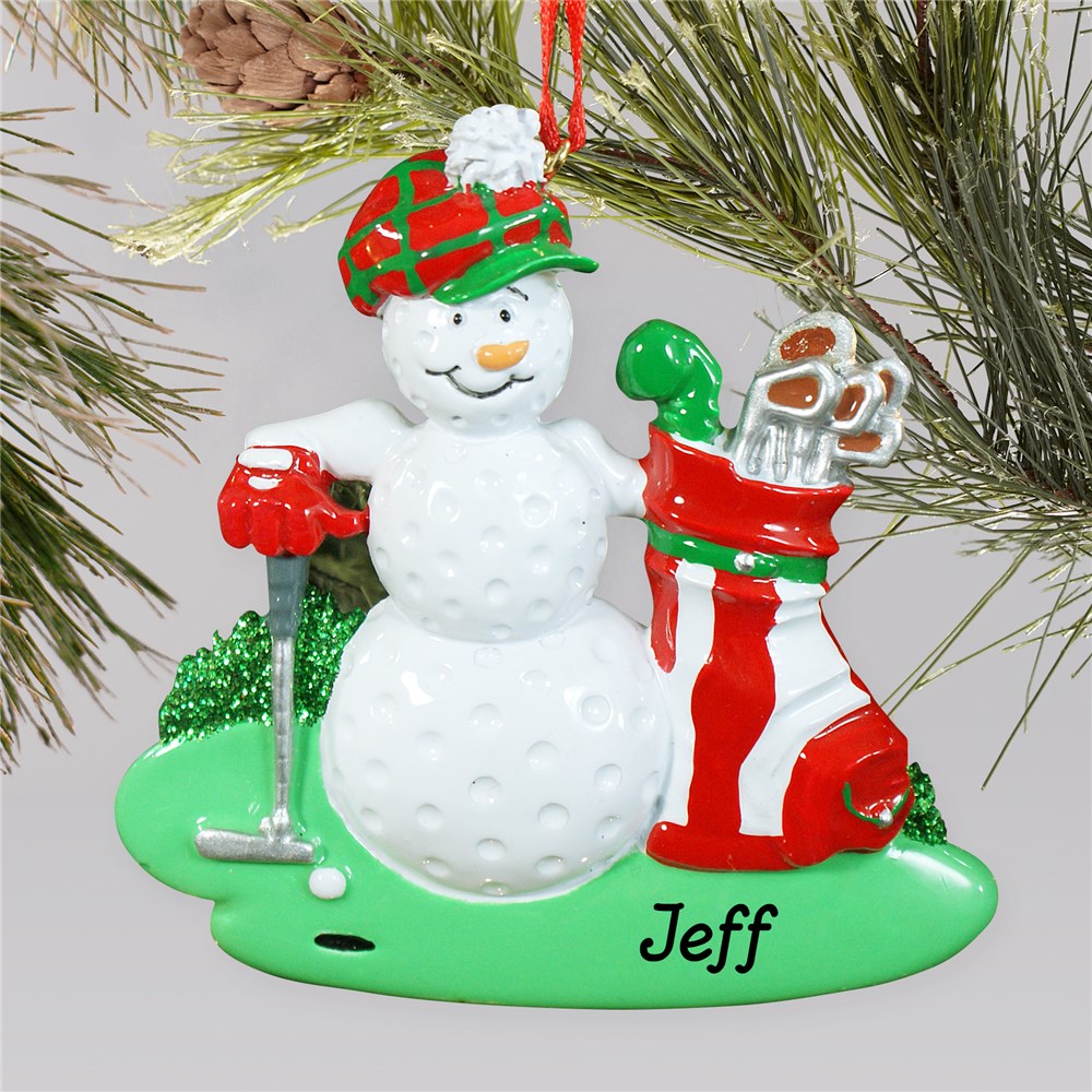 Personalized Golfer Christmas Ornament GiftsForYouNow