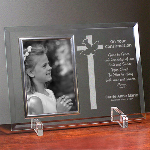 Personalized Confirmation Glass Picture Frame GiftsForYouNow
