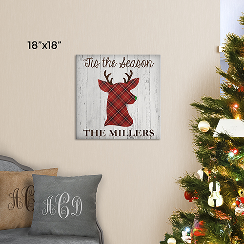 Personalized 'Tis the Season Canvas GiftsForYouNow