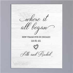 Personalized Where It All Began Canvas
