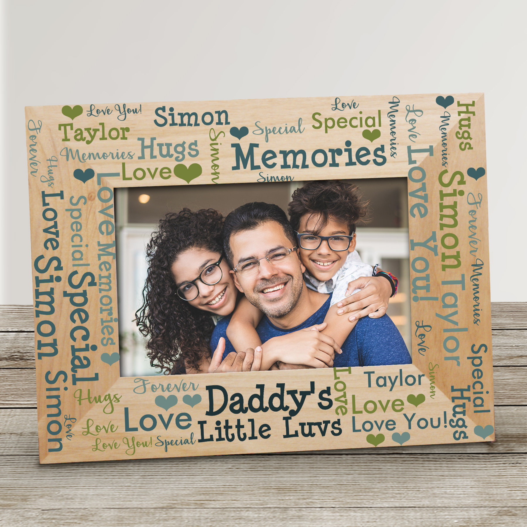 Personalized Favorite Littles Word Art Wood Frame
