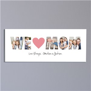 We Love You Photo Canvas | Personalized Canvas Art