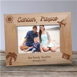 Our Vacation Picture Frame | Personalized Wood Picture Frames