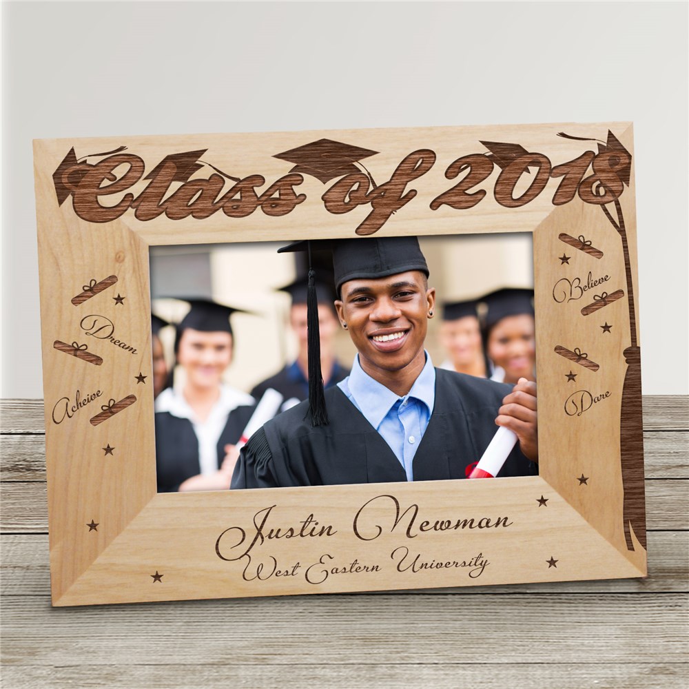 2018 Graduation Wood Picture Frame GiftsForYouNow