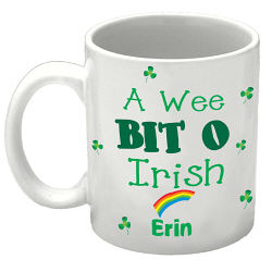 A Wee Bit O' Irish Personalized Coffee Mug