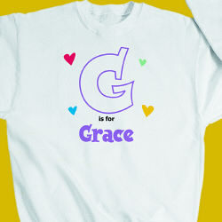 A is For... Hearts Youth Sweatshirt