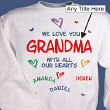 5632x - All Our Hearts Personalized Sweatshirt
