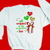 All Wrapped Up Christmas Sweatshirt