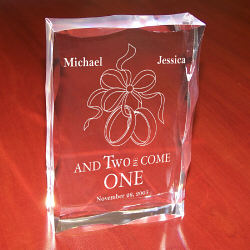 And Two Be Come One Keepsake Block