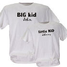 Big Kid Little Kid Personalized Father Child T-shirts