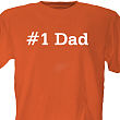 Number One Dad Personalized Adult T-shirt 32294X