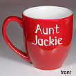 221063AUNT - You Are Loved Two-Sided Personalized Aunt Two-Toned Coffee Mug 
