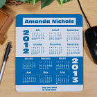School Year 2012-2013 Calendar Personalized Mouse Pad