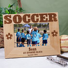 Soccer Wood Picture Frame