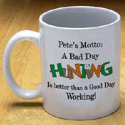 Bad Day Hunting Personalized Coffee Mug