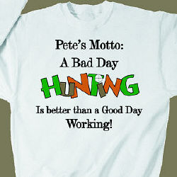Bad Day Hunting Personalized Sweatshirt