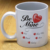 Be Mine Hearts Coffee Mug
