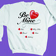 5071x - Be Mine Hearts Sweatshirt
