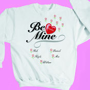 Be Mine Personalized Sweatshirt