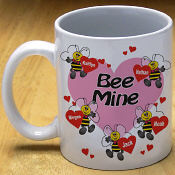 Bee Mine Hearts Coffee Mug