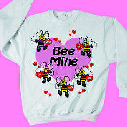 Bee Mine Hearts Sweatshirt