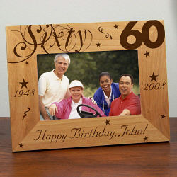 60th Birthday Picture Frame 