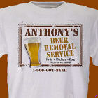 Beer Service Personalized T-Shirt