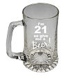 223581-21 - Give Me A Beer Personalized 21st Birthday Glass Mug  