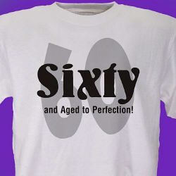 Perfection Personalized 60th Birthday T-Shirt 