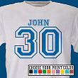 Sports Personalized 30th Birthday T-Shirt 32352-30X