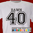 Sports Personalized 40th Birthday T-Shirt 32352-40X