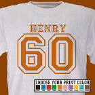 Sports Personalized 60th Birthday T-Shirt